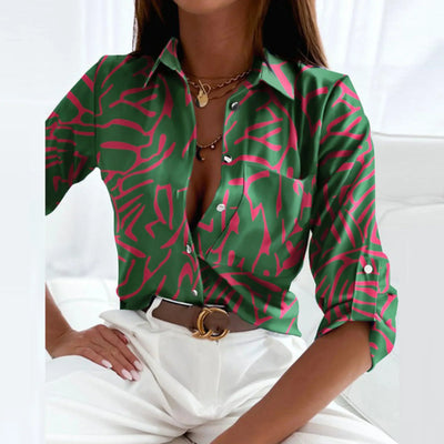 Madelyn | Pattern Button Blouse